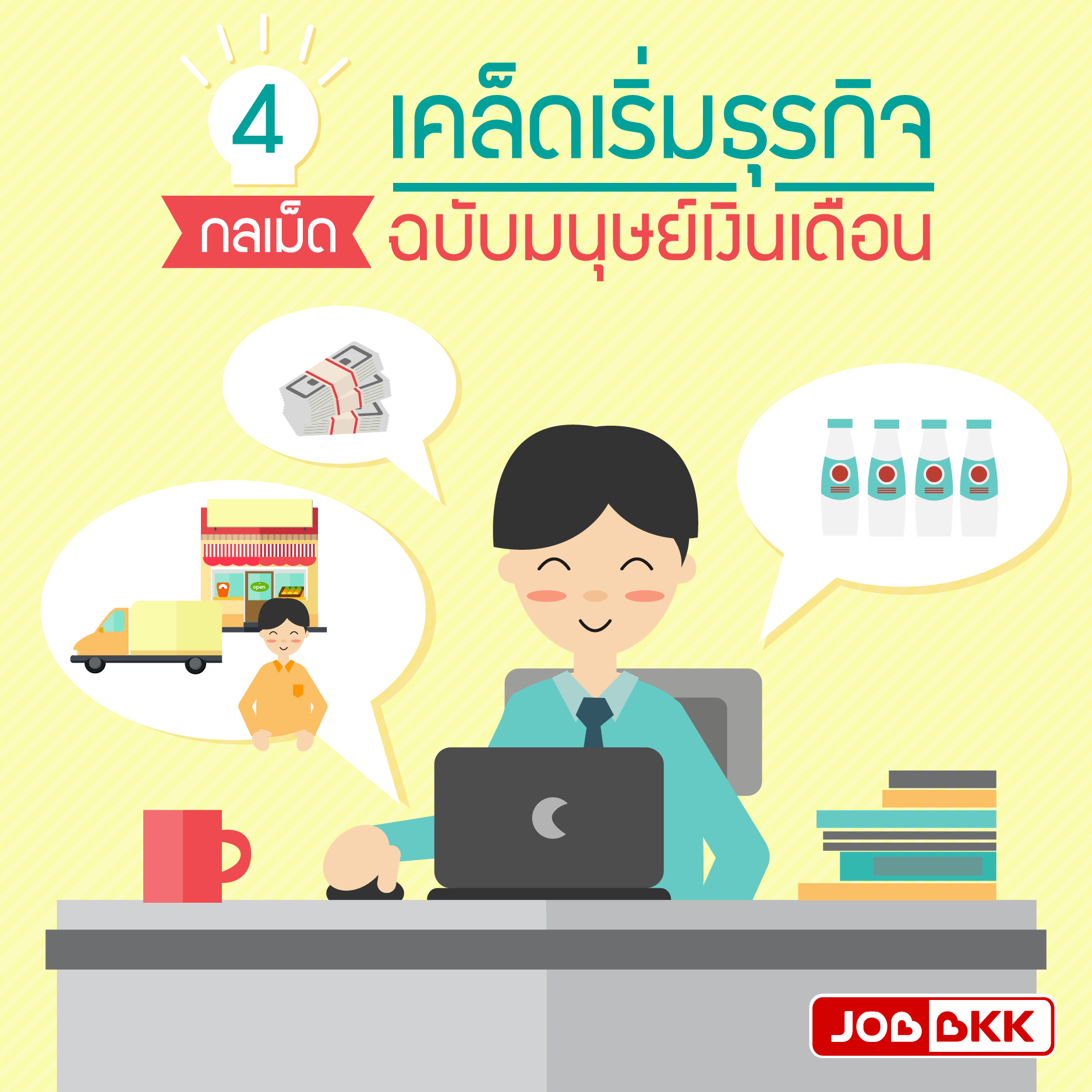 หางาน,สมัครงาน,งาน,4 กลเม็ด เคล็ดเริ่มธุรกิจ ฉบับมนุษย์เงินเดือน