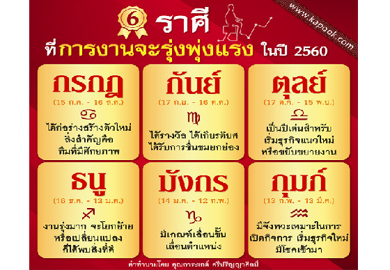 หางาน,สมัครงาน,งาน,ดูดวงการงาน 6 ราศีที่มีเกณฑ์หน้าที่การงานก้าวหน้า ในปี 2560